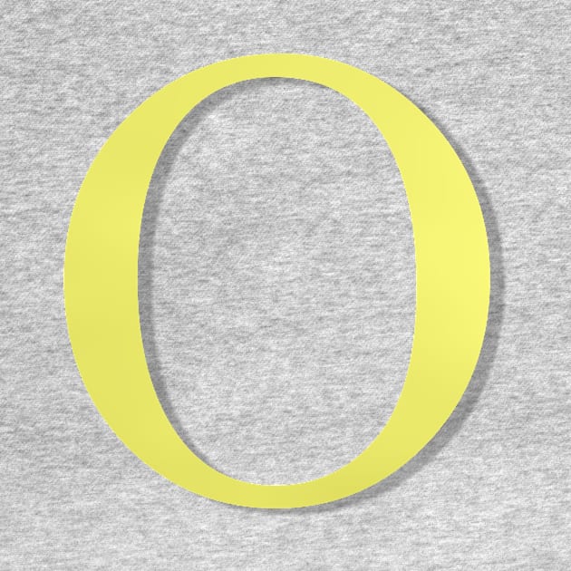 The Letter O in Shadowed Gold by ArtticArlo